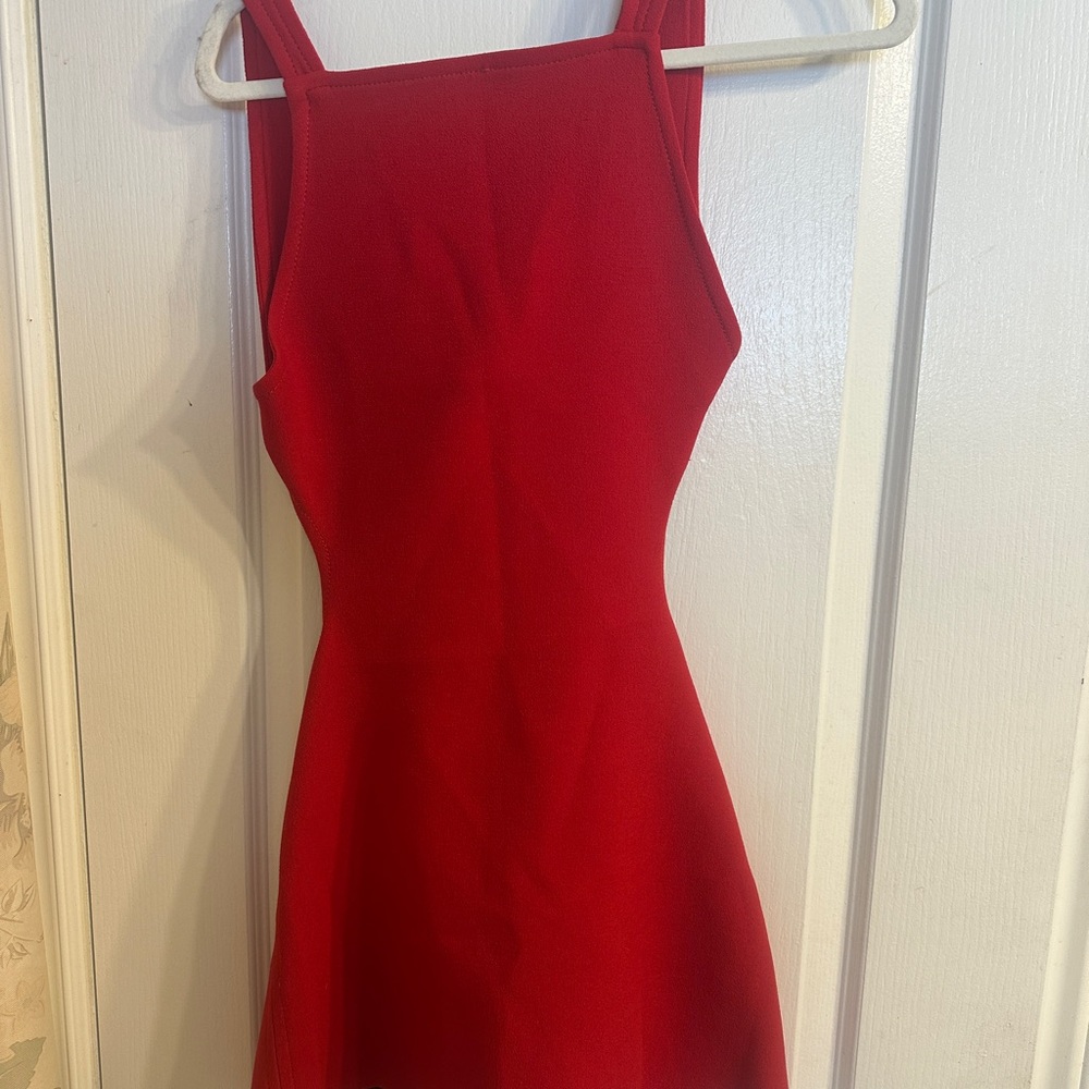 Zara Red Sleeveless Dress
